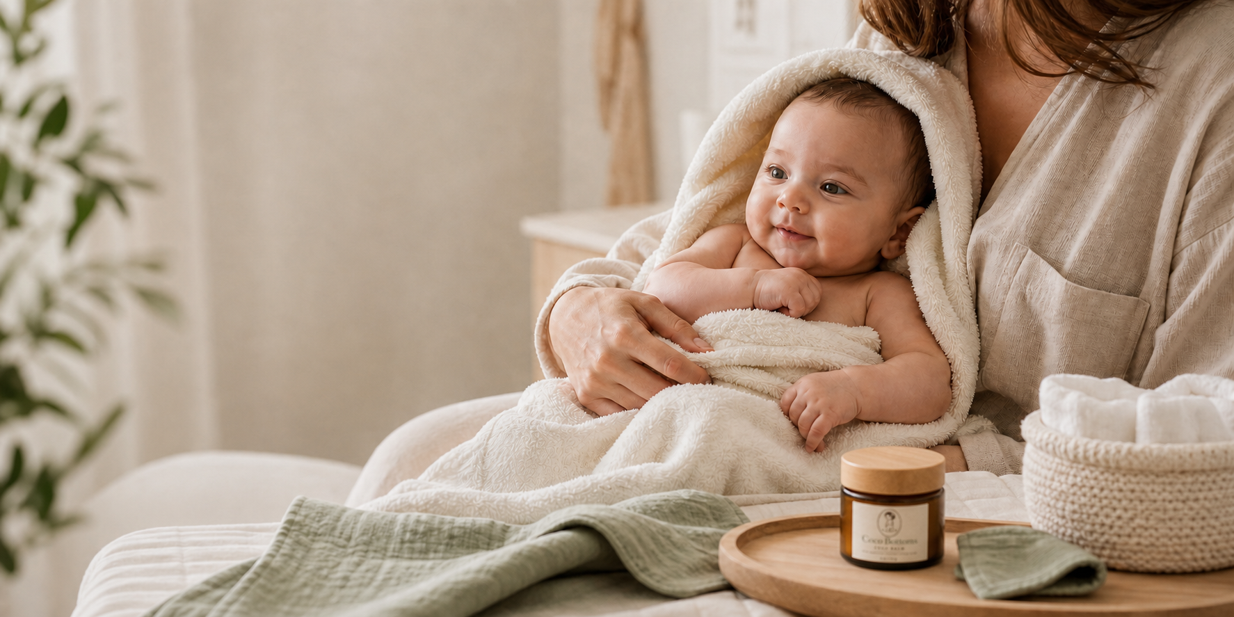 Coco Balm post-bath care moment